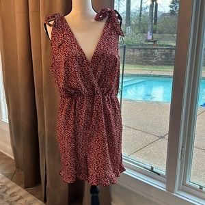 SHEIN Curve Red Romper Sz 1XL